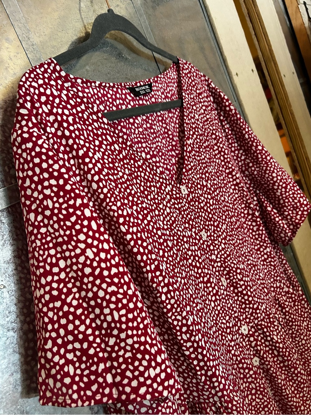 Button Down Bloomchic Red Ditsy Midi 22/24